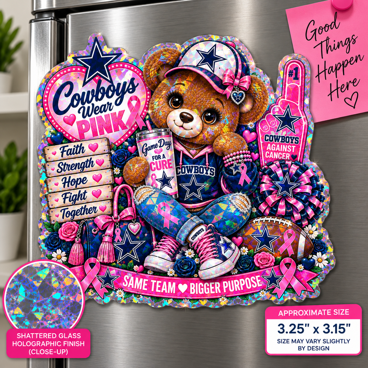 Huddle for Hope – Cowboys Collection Magnet