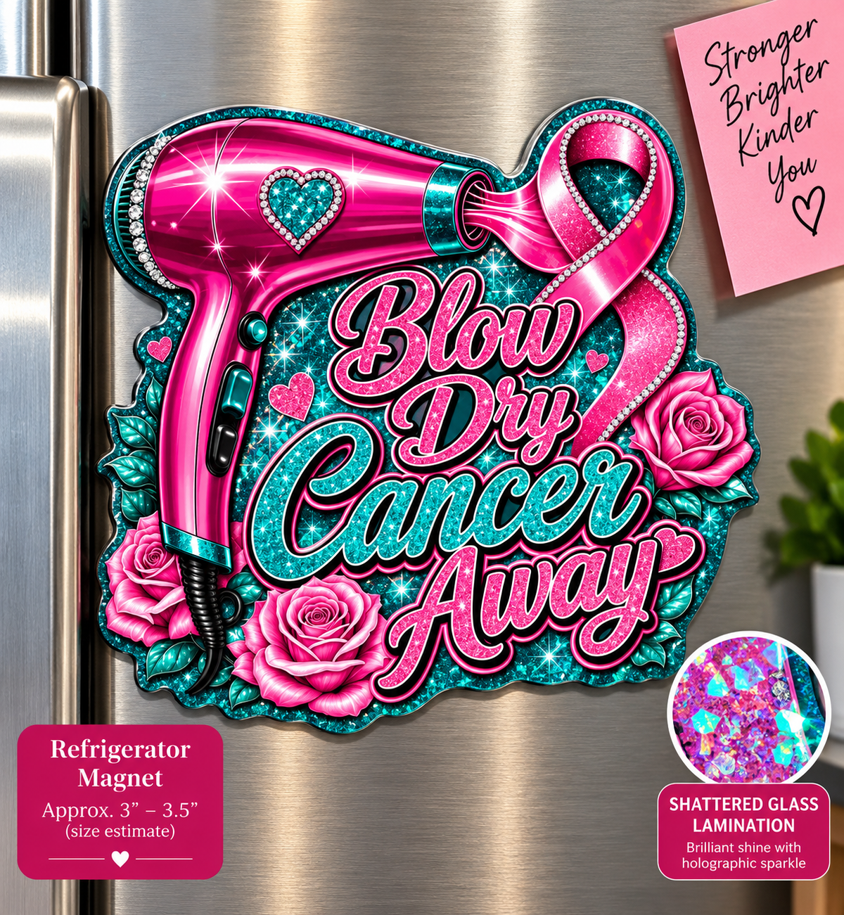 Breast Cancer Awareness — Color Me Courageous Magnet Collection