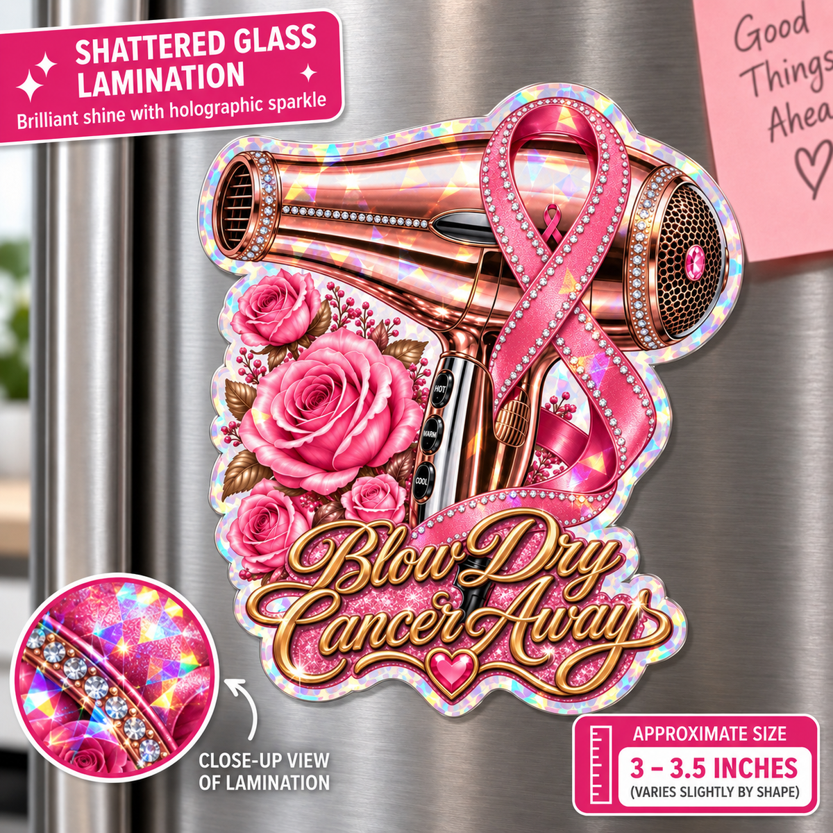 Breast Cancer Awareness — Color Me Courageous Magnet Collection