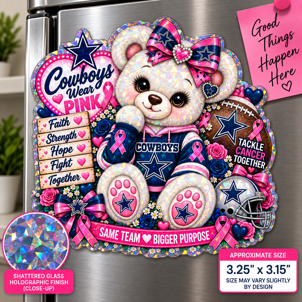 Huddle for Hope – Cowboys Collection Magnet