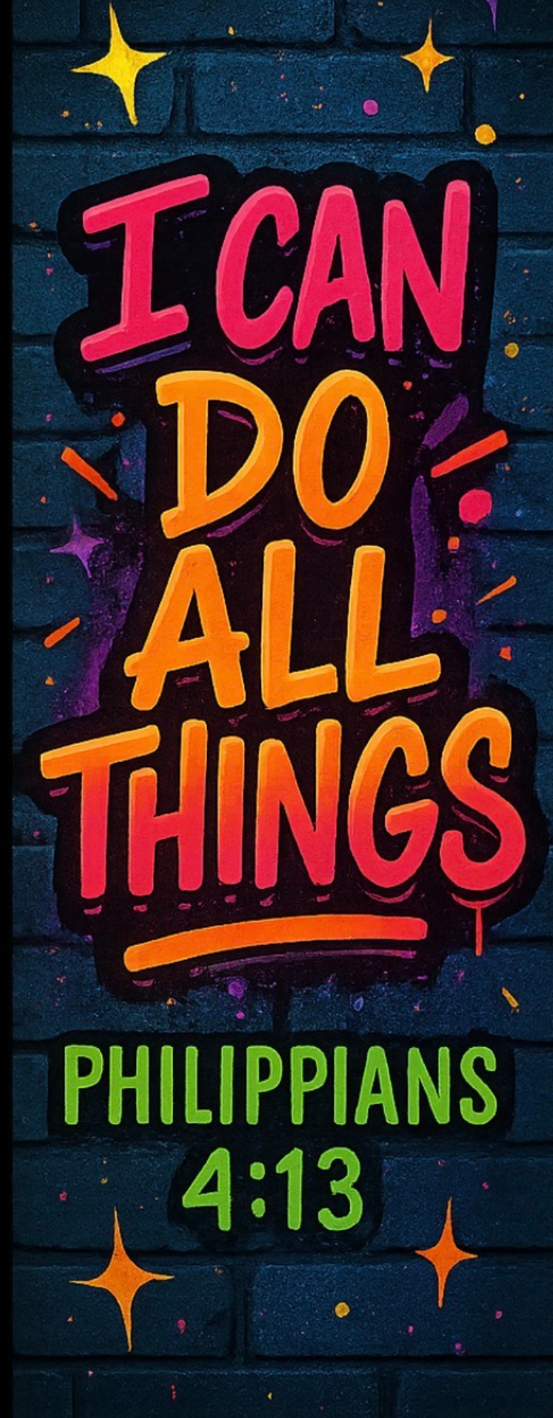 Faith Power Double-Sided Bookmark- Urban Praise Series Collection