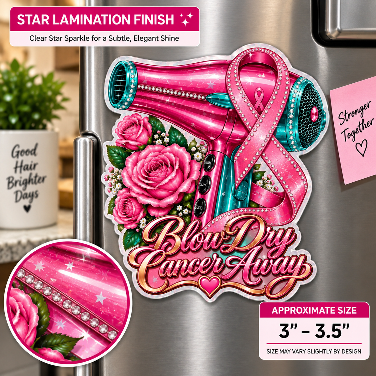 Breast Cancer Awareness — Color Me Courageous Magnet Collection