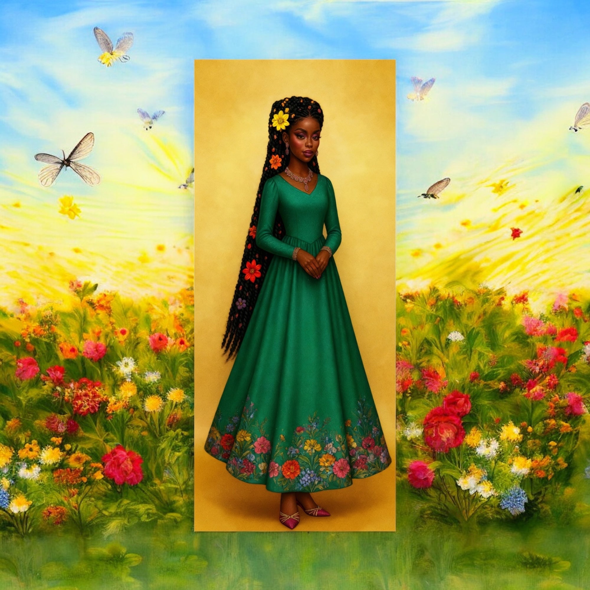 Amara in Emerald – Blossom Beauties Collection