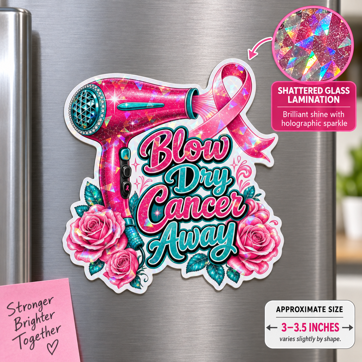 Breast Cancer Awareness — Color Me Courageous Magnet Collection