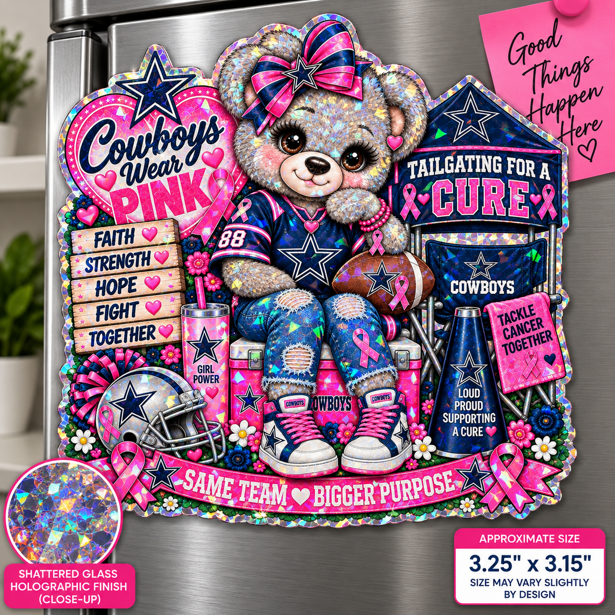 Huddle for Hope – Cowboys Collection Magnet