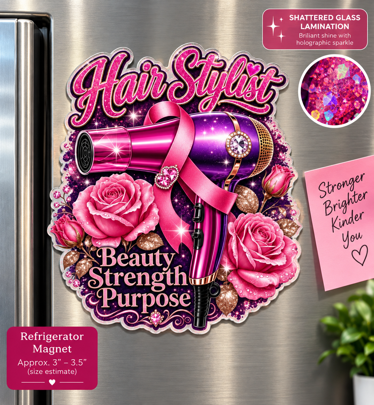 Breast Cancer Awareness — Color Me Courageous Magnet Collection