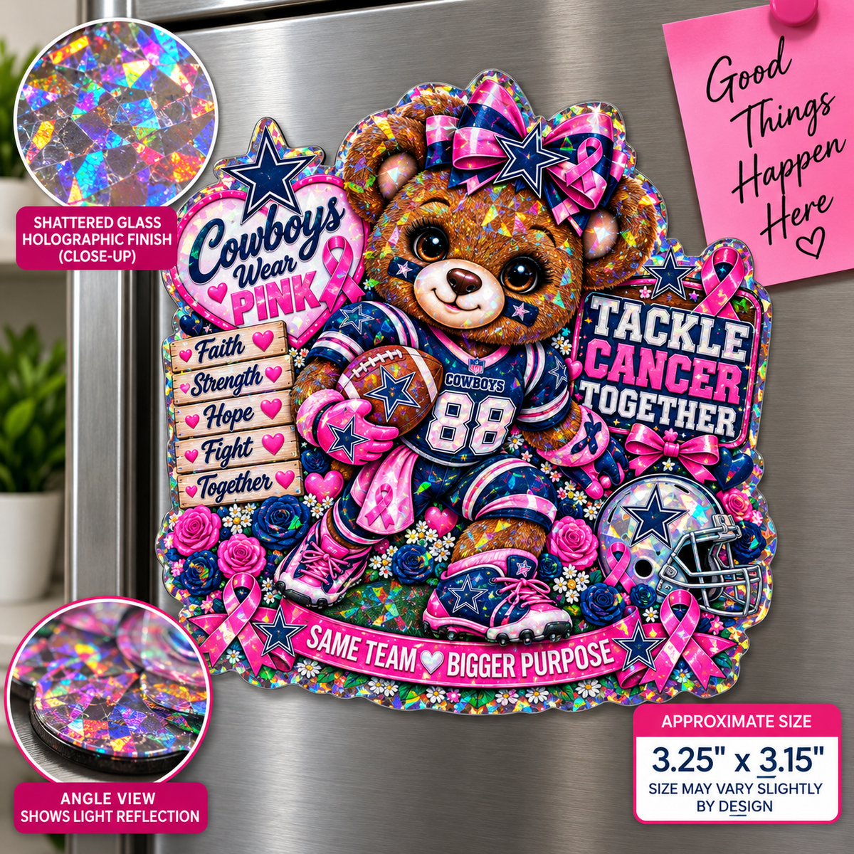 Huddle for Hope – Cowboys Collection Magnet